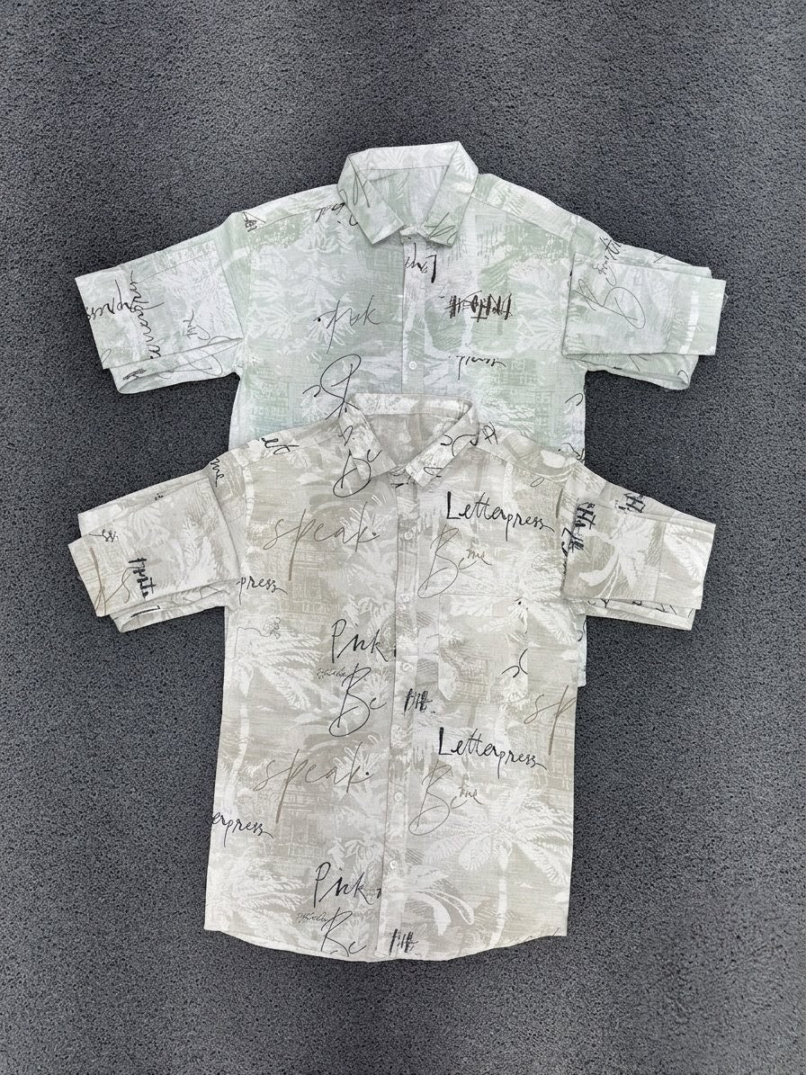 Urban Script Graphic Long-Sleeve Shirt
